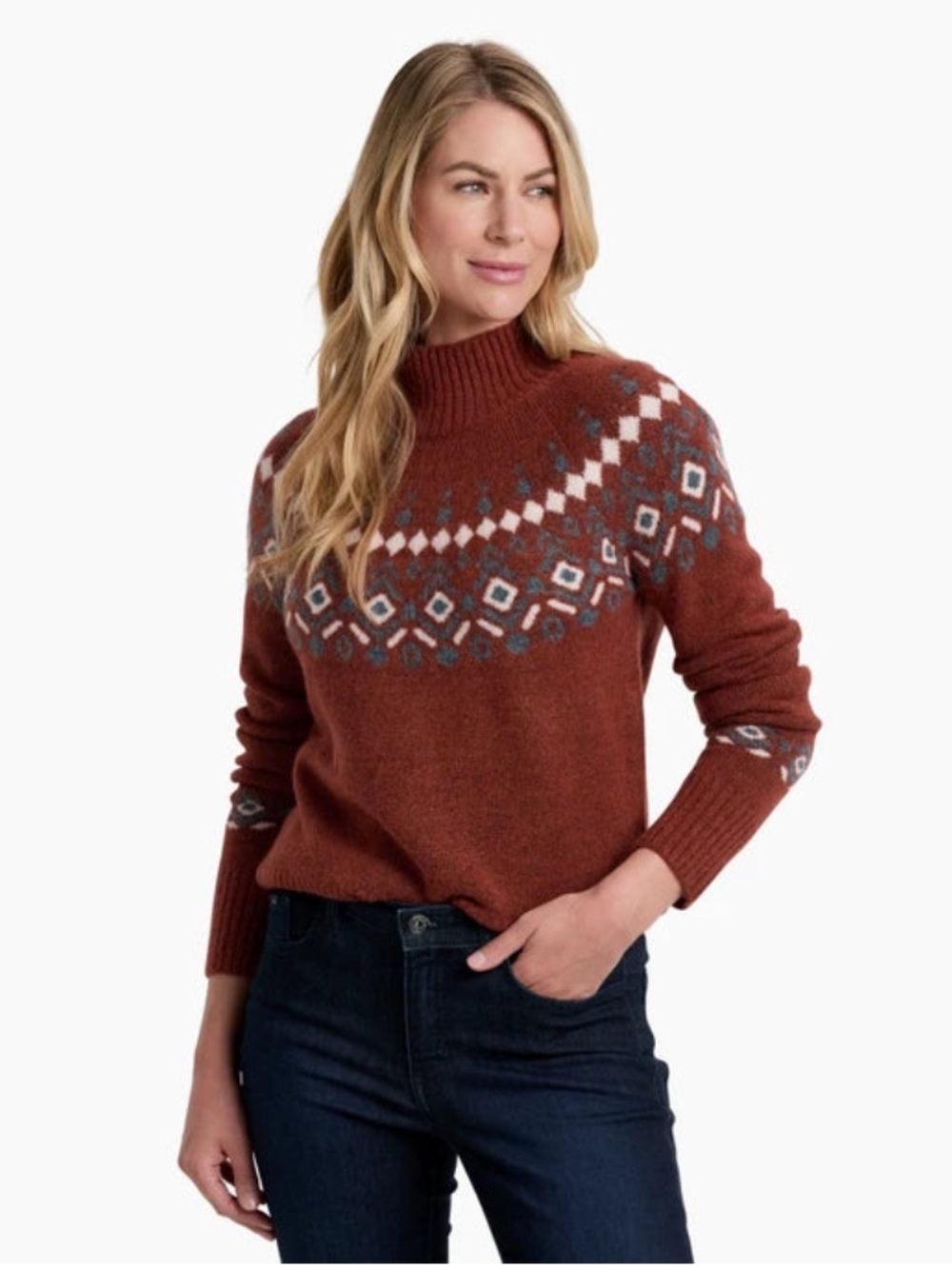 Kuhl Alpina Sweater in Red Rock Size XL